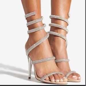 JUSTFAB KENZY SPIRALED SANDALS, Size 11 W